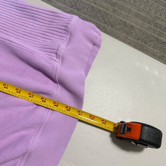 Aerie Chill Cozy Oversized Crew Purple Pullover Sweatshirt Womens size XL NEW - Picture 9 of 9